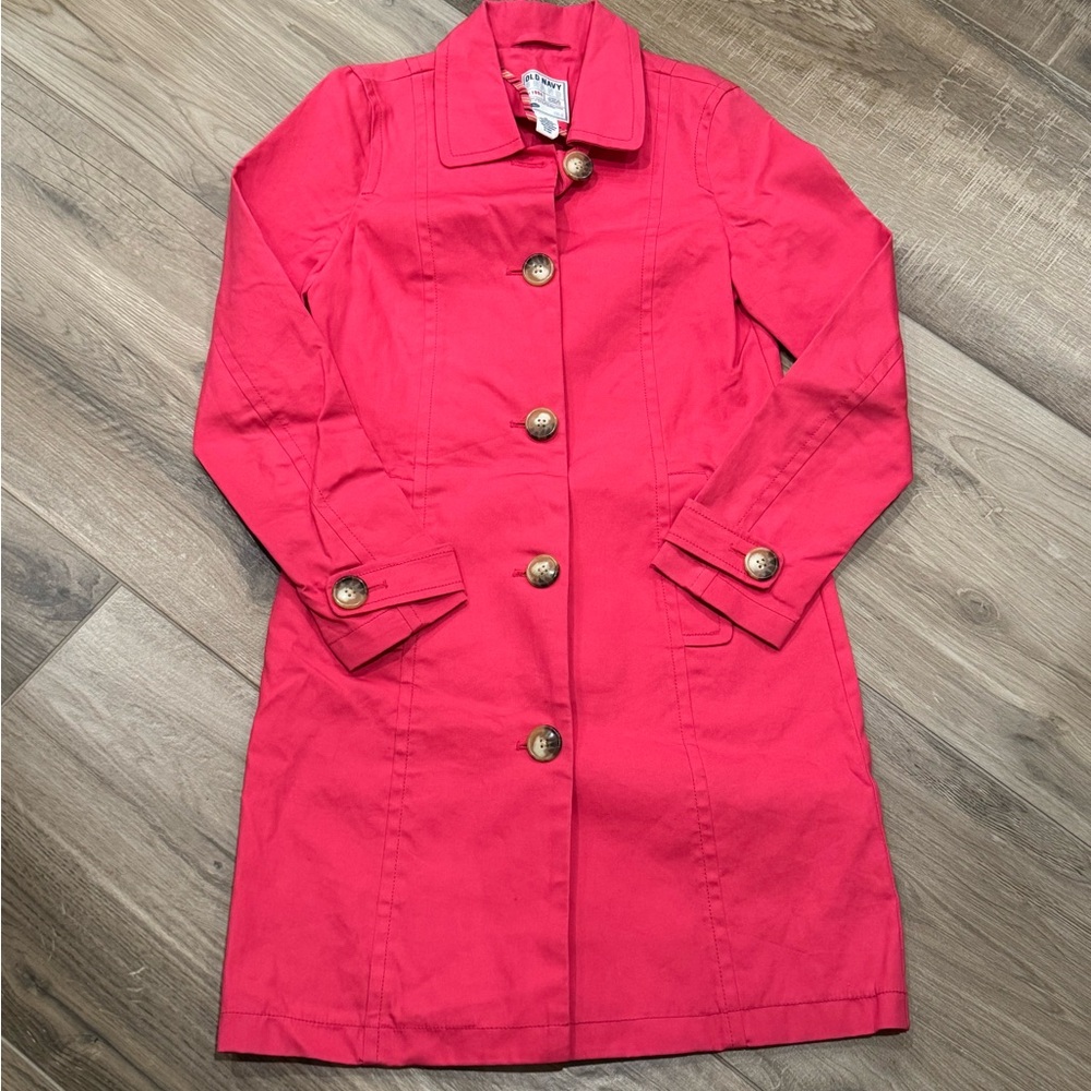 Old Navy - Bright Pink Trench Coat